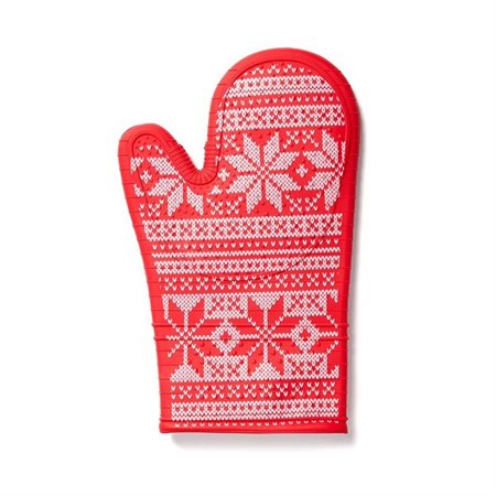Mitaine pour le four en silicone à motif de flocons de neige de Noël - RICARDO
