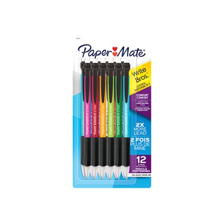 Porte-mines Write Bros® Paquet de 12 couleurs variées