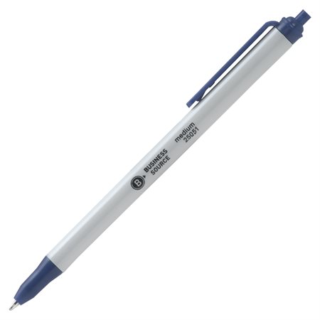 Business Source Ballpoint Retractable Pens blue