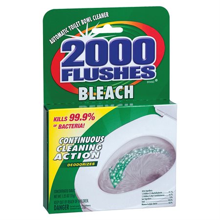 Nettoyant automatique pour cuvettes de toilettes 2000 Flushes® javelisant