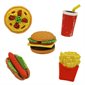 5 pk Fast Food Erasers