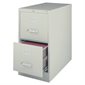 Commercial Grade Vertical File Legal size. 2 drawers. 18 x 25 x 28-1 / 8 in. H. light grey