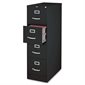 Commercial Grade Vertical File Legal size. 4 drawers. 18 x 25 x 52 in. H. black