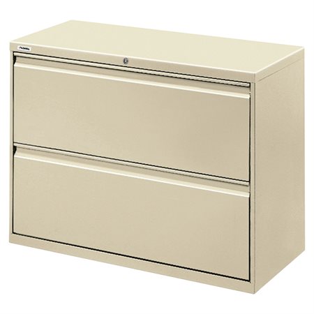 Lateral File 2 drawers. 42 x 19 x 28 in. H. 144 lbs. putty