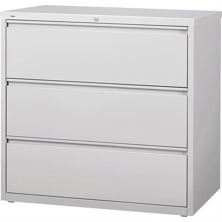 Classeur latéral 3 tiroirs. 42 x 19 x 40 po. H. 173 lbs. gris pâle