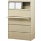 Lateral File 5 drawers. 36 x 19 x 68 in. H. 202 lbs. putty