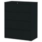 Fortress Serie Lateral File 4 drawers. 42 x 19 x 52-1 / 2 in. H. black