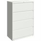Lateral File 4 drawers. 36 x 19 x 52-1 / 2 in. H. 174 lbs. white