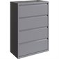 Classeur latéral 4 tiroirs. 36 x 19 x 52-1 / 2 po. H. 174 lbs. argent