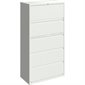 Lateral File 5 drawers. 36 x 19 x 68 in. H. 202 lbs. white