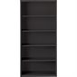 Fortress Series Bookcase 5 shelves - 72 in. H black