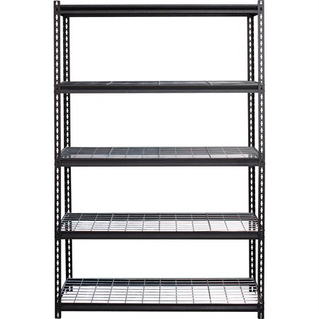 Wire Deck Shelving 5-shelves 48 x 18 x 72 in. H.