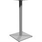 Square Table Base Height: 41 in. silver