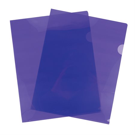 Protective File Pockets 12 x 9-5 / 8 in purple