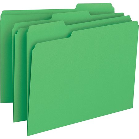 Coloured File Folders Letter size green