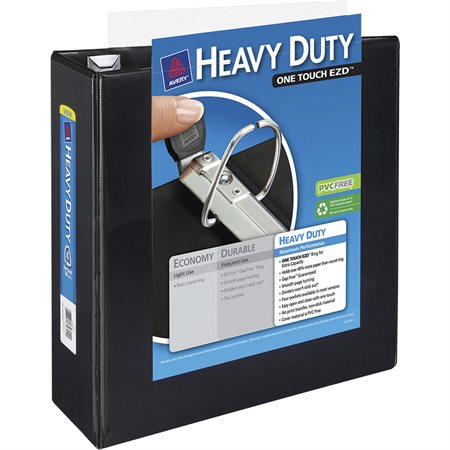 Heavy-Duty Presentation Binder Black 4 in.