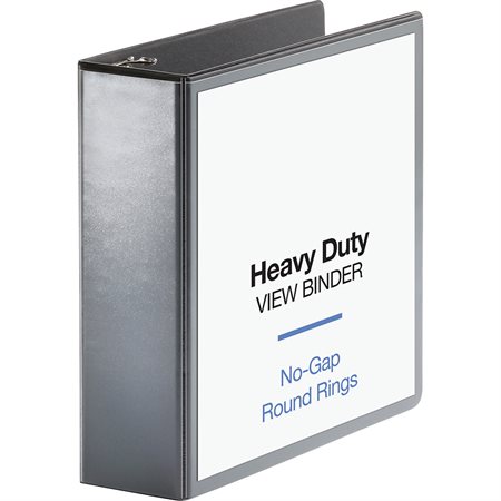 Heavy-Duty View Binder 3 in. black