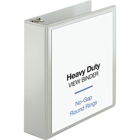 Heavy-Duty View Binder 3 in. white