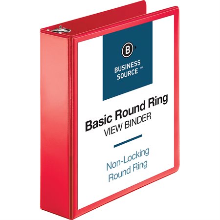 Presentation Round Ring View Binder 2 in. red