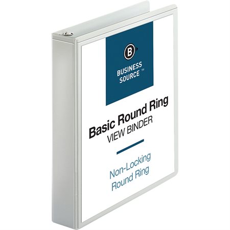 Presentation Round Ring View Binder 1-1 / 2 in. white