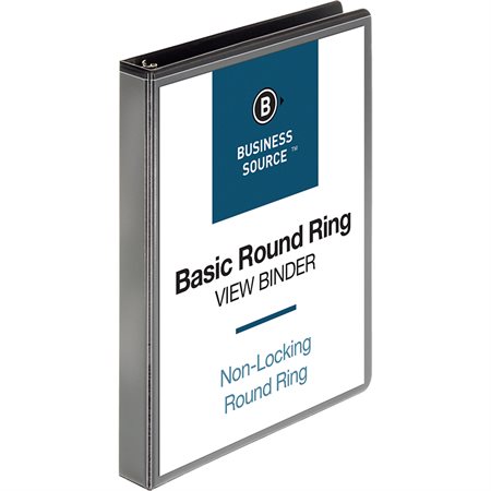 Presentation Round Ring View Binder 1 in. black