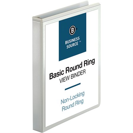 Presentation Round Ring View Binder 1 in. white