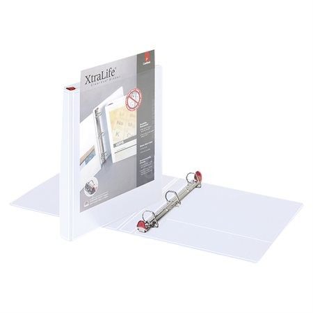 XtraLife® ClearVue® Locking Slant-D® Binders 1 in. white