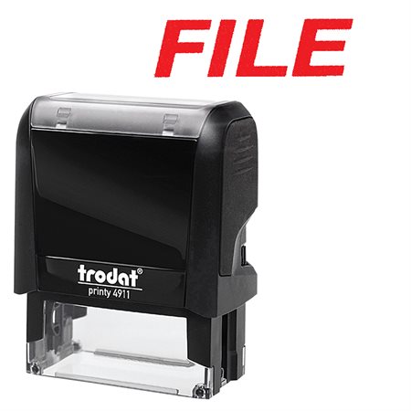 Original Printy 4.0 4911 Self-Inking Large Size Stamp FILE (red)