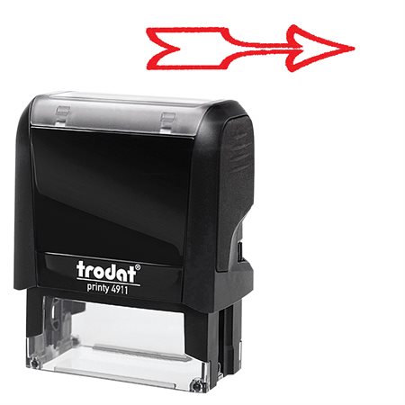 Timbre grand format auto-encreur Original Printy 4.0 4911 FLÈCHE (rouge)