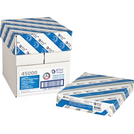 Papier multi usage supérieur Elite® image Boîte de 2500 (5 paquets de 500) format lettre