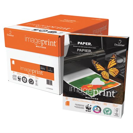 Papier à usages multiples ImagePrint® 20 lb. Paquet de 500. lettre, 3 trous