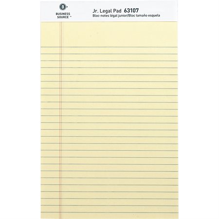 Bloc de papier Format junior - 5 x 8 po jaune