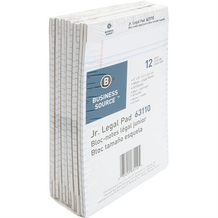 Bloc de papier Format junior - 5 x 8 po blanc