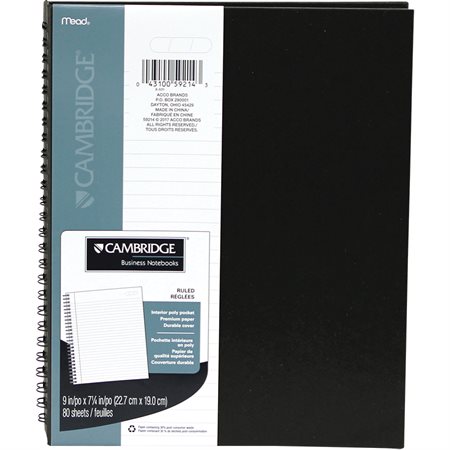 Cahier de notes 9 x 7,25 po