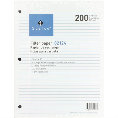 Loose Leaf Paper Narrow ruled pkg 200