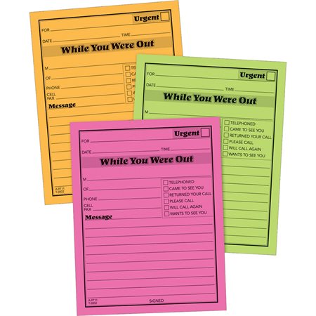 While You Were Out Message Pads