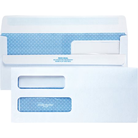 Double Window Security Envelope redi-seal closure