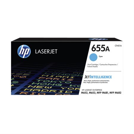 Cartouche de toner HP 655A cyan