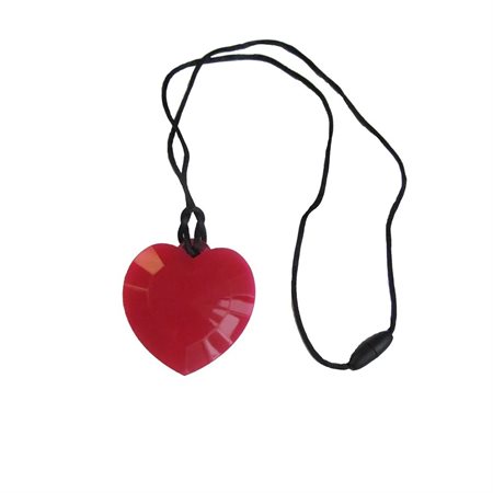 Pendentif mâchouille - Cœur - Rouge