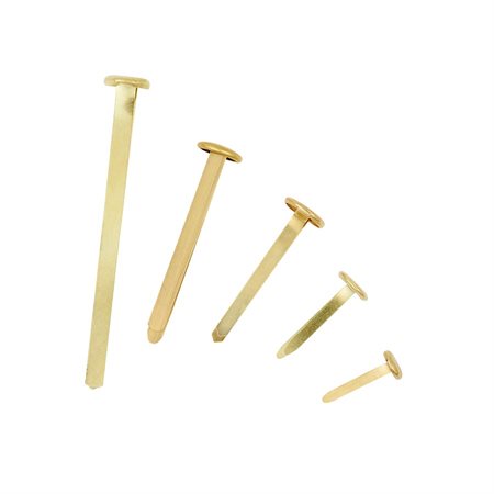 Fasteners Brass-plated white metal 3”