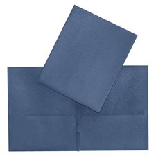 Couverture de présentation à pochettes bleu foncé