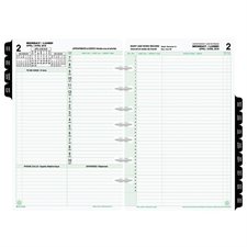 Desk Size Refills and Accessories (2025) Dated refills - bilingual 1 day/2 pages