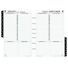 Desk Size Refills and Accessories (2025) Dated refills - bilingual 1 day/page