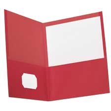 Earthwise™ 100% Recycled Report Cover Package of 10 red