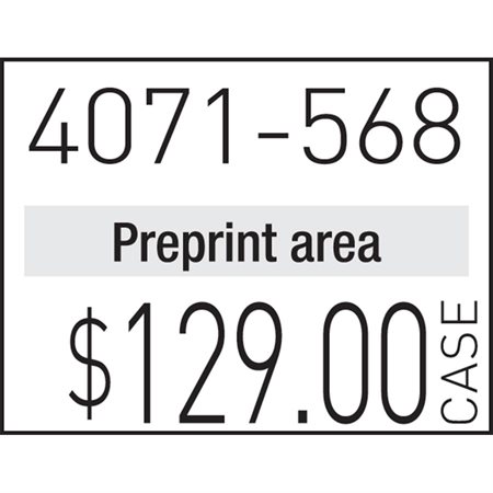 1136 Fastening Gun Labels Removable white