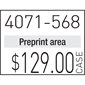 1136 Fastening Gun Labels Permanent white