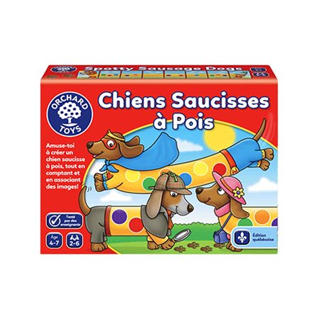 CHIENS SAUCISSES A POIS