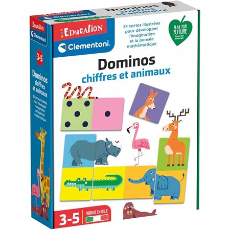 Clementoni – Numbers and Animals Dominoes