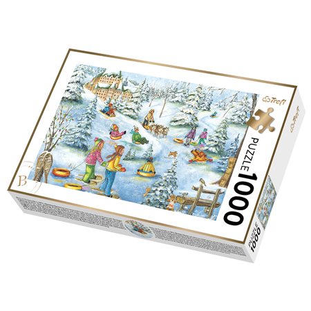 PUZZLE 1000 GENEST CHATEAU SOUS LA NEIGE