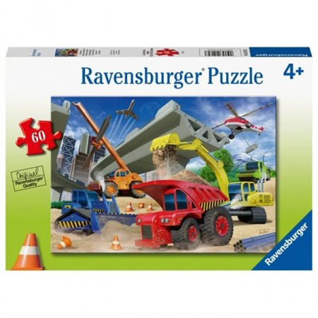 Casse-tête Ravensburger - Camions de construction - 60 pièces